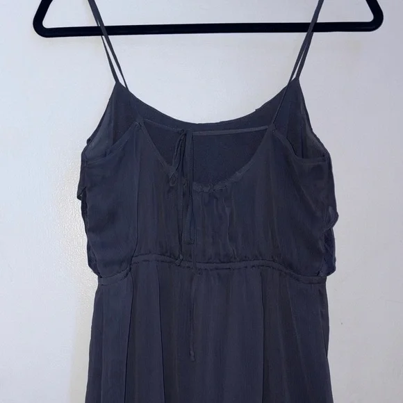 American Eagle Outfitters Navy Blue Ruffle Mini Dress - Picture 3 of 3